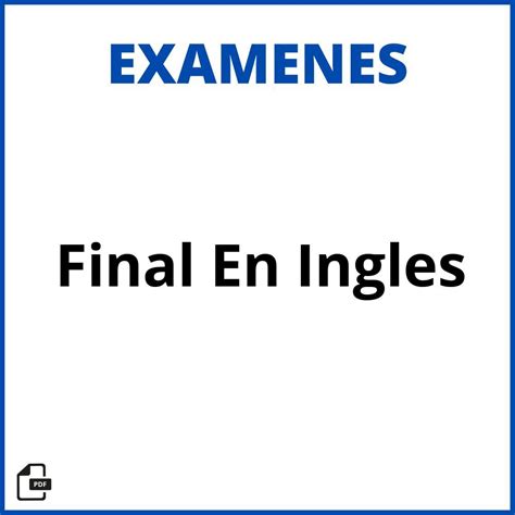 saldo final en ingles